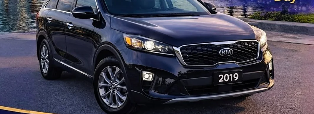 Kia Sorento 2019 negra de la flota de Pick'N Go Rent A Car en Orlando